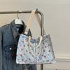 Lovely Cherry Print Women's Shoulder Bag Large Capacity Ladies Multi-pocket Tote Crossbody Bags Casual Nyl Female Handbags