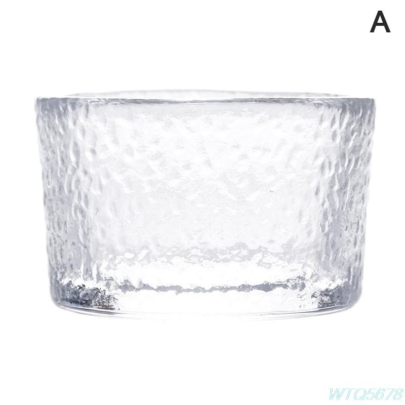 Japanese-style Handmade Hammered Glass Small Teacup Sake Cup Tea Glass Cup