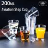 200ml Thickened Disposable Hard Plastic Cups (60-Pack)