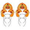 Thanksgiving Turkey Headband for All Age Festival Decoration Hairhoop Festive Party Head Ornament for Family Gathering