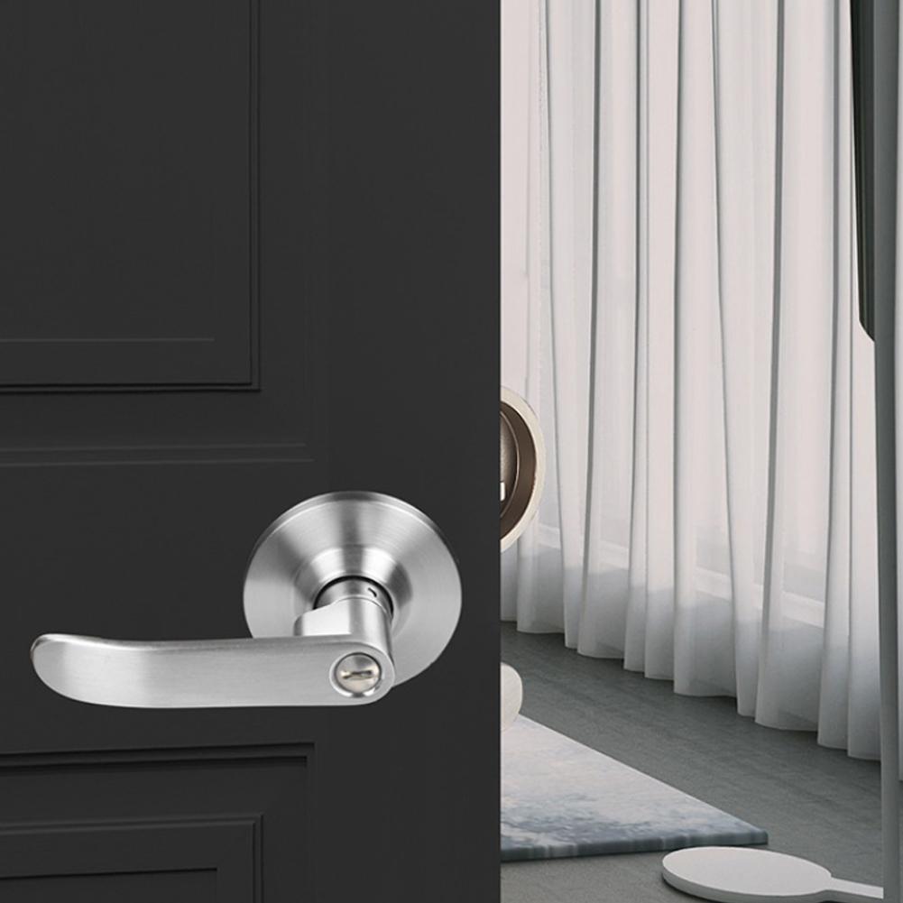 3-Rod Door Lock Aluminum Alloy Mortise Lock Door Knob Lock Set Easy Installation Universal Lock