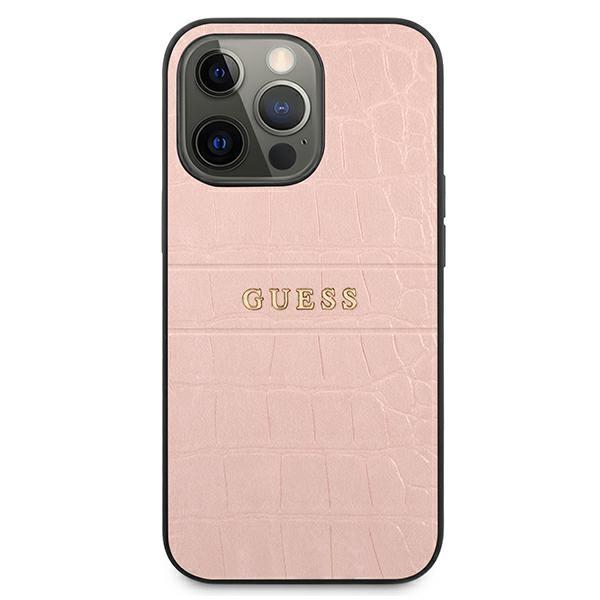 Guess Guhcp13Lpcrbpi Iphone 13 Pro / 136,1 Różowy/Pink Kolekcja Pasków Krokodylich