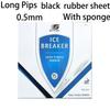 SUNFLEX ICE BREAKER Stolní tenisová potahová guma Dlouhé nopky OX 0.5/1mm Houba Schváleno ITTF Ping Pongová guma Ofenzivní Snadné ovládání