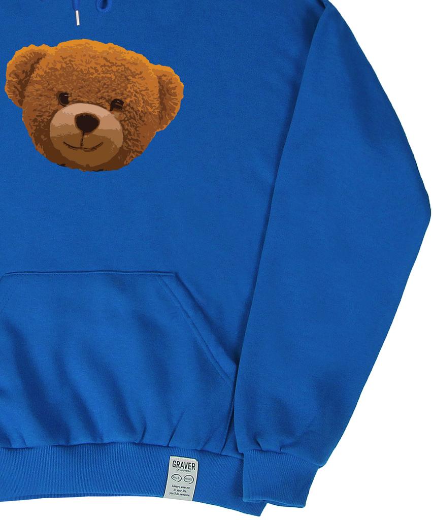 [Unisex] Big Of Bear Hoodie_Cobalt Blue