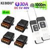 433Mhz Wireless Remote Control Switch DC 12V 72V 30A High Power RF Relay Module 1000m Remote for Fan Light Pump Switch Smart Home DIY Devices