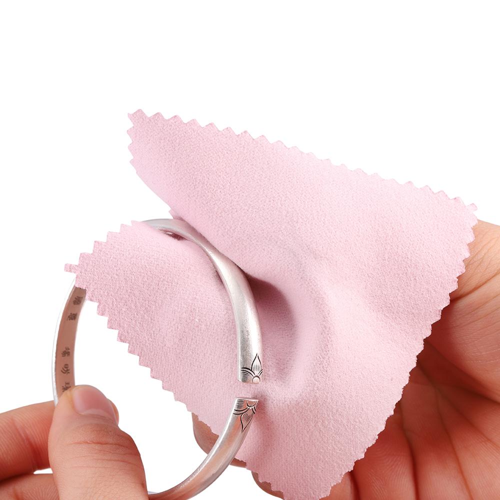10/20pcs Polish Polishing Cloth Silver Color Cleaning Polishing Cloth Soft Clean Wipe Wiping Cloth, Suitable for wiping jewelry