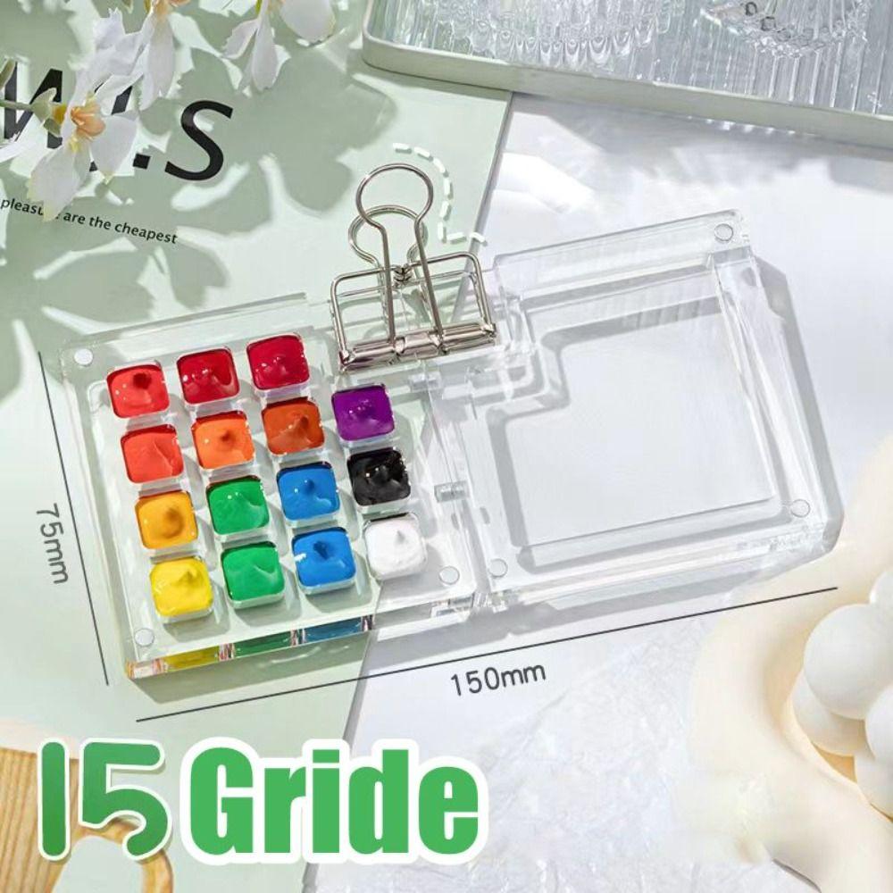 

с клипсой Дорожная палитра для рисования акрилом Дорожная палитра для акварели Новая палитра для акварели Путешествия 15 Grid