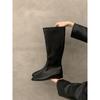 Retro flat boots boots women's shoes 2025 autumn and winter new simple versatile knight boots boots spring and autumn single boots