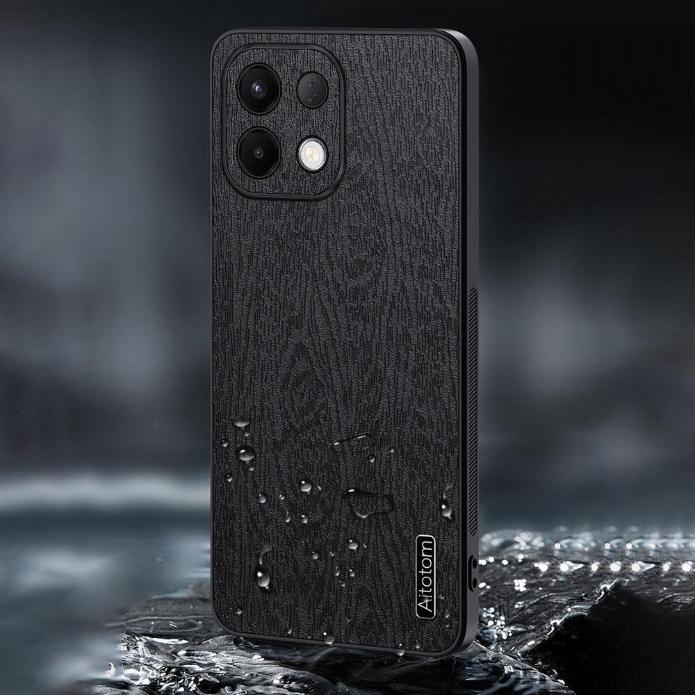 Wood Texture Case For Oppo K13 5G/K13x/K12s (China) PU Leather Coated PC TPU Phone Cover