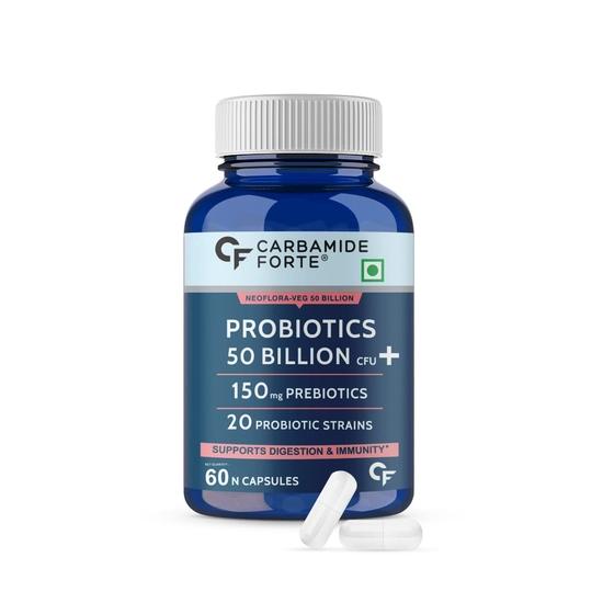 Carbamide Forte Glucosamine & Chondroitin MSM - 3900mg Per Serving& Carbamide Forte Probiotics Supplement 50 Billion for Women & Men