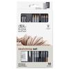 Winsor & Newton Studio Collection Sketching Set Artist Graphite & Charcoal Pencils (7 Pencils + 3 Extra Pencils) 490010