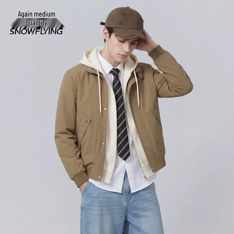 XueZhongFei Men s Casual Stand-Collar Jacket M