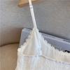 Elegant Summer 2025 White Spaghetti Strap Cinched Dress