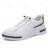 Fashion Autumn Men Pu Leather Casual Shoes 2025 Soft Leisure Men Sneaker Comfort Low-top Non-slip Sneakers Footwear Zapatillas De Hombre