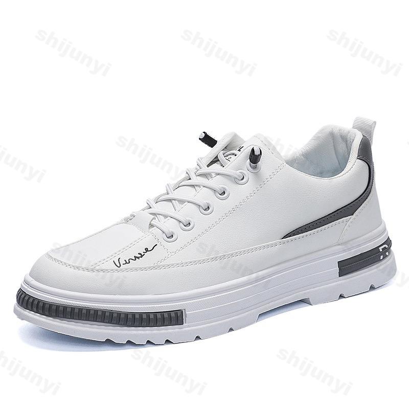 Fashion Autumn Men Pu Leather Casual Shoes 2025 Soft Leisure Men Sneaker Comfort Low-top Non-slip Sneakers Footwear Zapatillas De Hombre