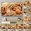 Dipinto su tela a tema cucina di grano sul muro Immagini di cibo per la decorazione della camera della cucina Pane su tela Poster e stampe Wall Art