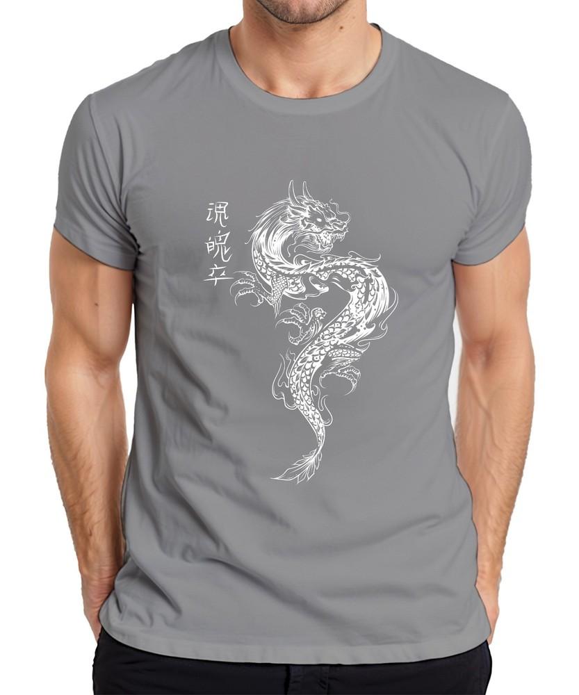 Japanese Dragon Irezumi Oriental Dragon Asia Koi Flame Unisexs Tshirt