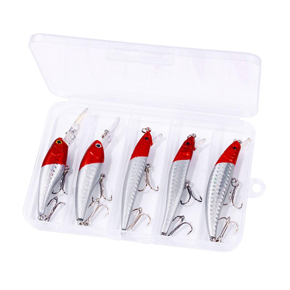 

Набор воблеров Mino из 5 штук, однотонные, разных спецификаций, в коробке, искусственная приманка для рыбы Boxed