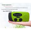Germany 2026 Hand-Crank Emergency Radio with NOAA, Mini Portable with 3 LEDs