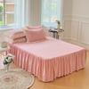 Ins Princess Bedding Set Ruffle Duvet Cover Set Korean Design  Skirt Sheet Set Women Girls Bedroom Decor Luxury Bedding Set