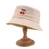 Ins Small Fresh Embroidered Cherry Bucket Hat Women'S Summer Versatile Sun Hat