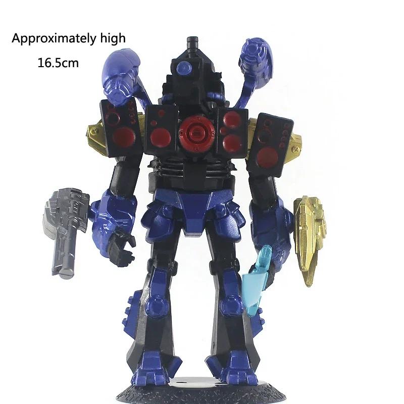 Titan Clock Man Figuras Pvc Model Skibidi Toilet Man Game Action Toy Figures Boys Children'S Birthday Gift