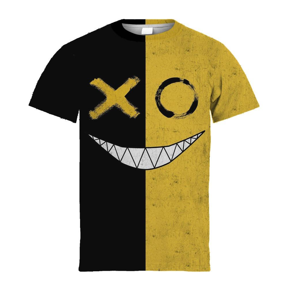 T-Shirts for Children Trendy Boys' Graffiti Tee for Summer Outdoor Fun Vibrant Cartoon Print Durable Stretch Fabric Short Sleeve