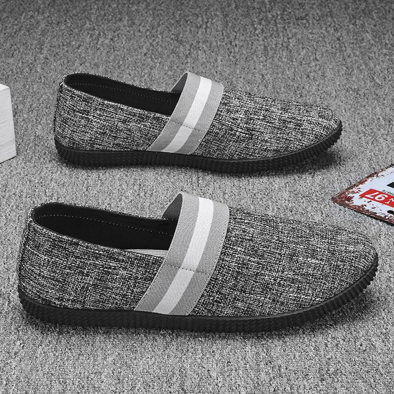 Men Shoes Comfortable Casual Shoes Men Sneakers Flats Summer Breathable Lazy Bean Shoes At Special Price Wear-resistant Casual