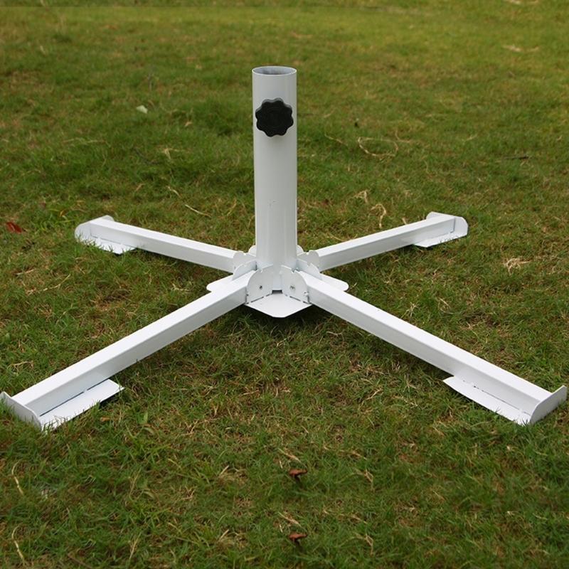 Sombrillas Grandes para Exteriores con Bases de Cruces de Acero Tipo Pesado Inclinaciones Regulables para Patios Jardín Playa Camping