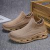 Unisex Lightweight Running Sneakers Walking Fitness Breathable Knit Upper Slip-On Style Fall Winter