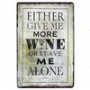 Retro Wine Metal Sign Plaque Vintage Whiskey Painting Perfect for Bar Restaurant Club Man Cave Wall Decor