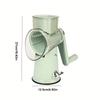 Deluxe Version of The Storm Vegetable Slicer with 5 Replacement Heads, a Rotating Mandolin for Slicing Vegetables And Fruits, a Shredder