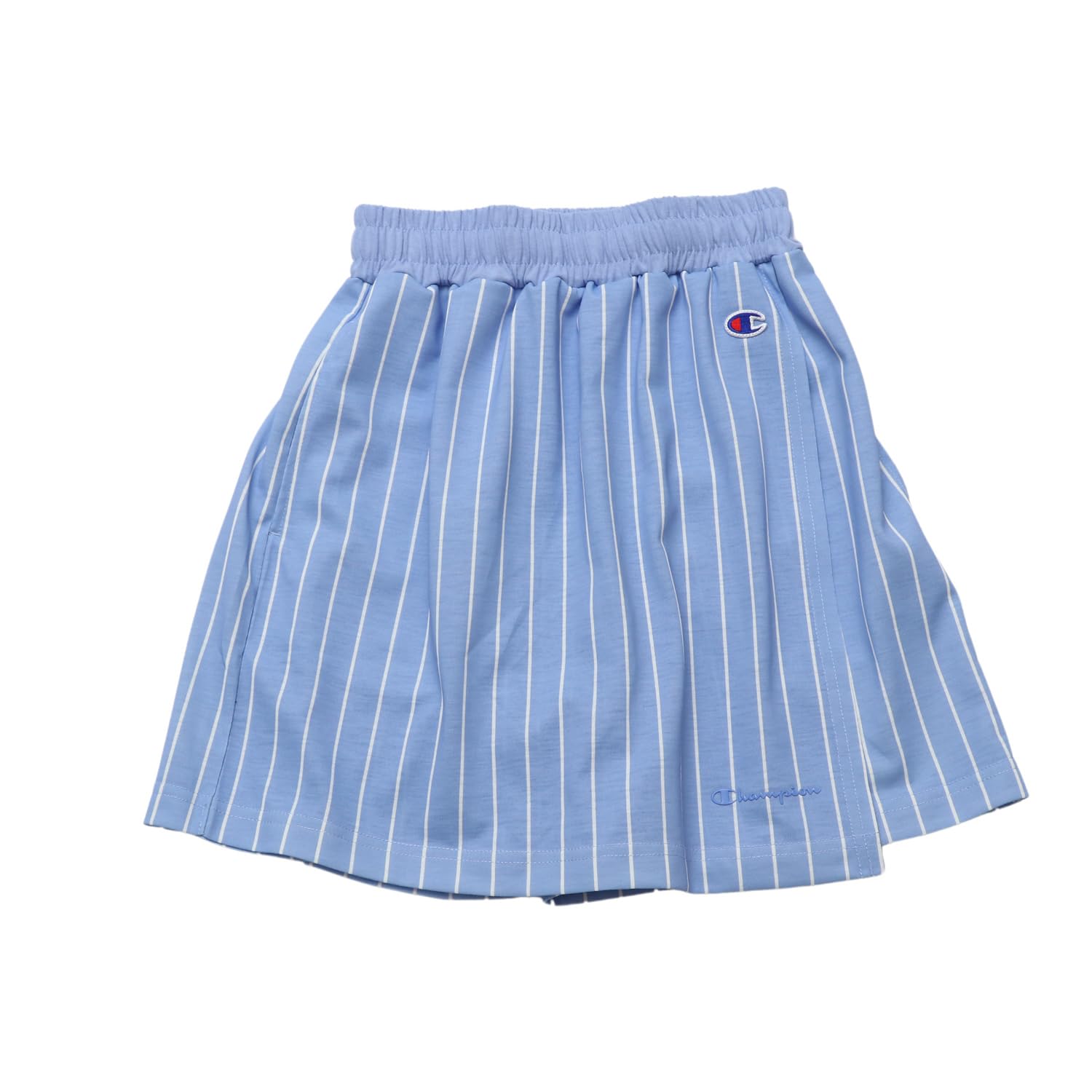 

Champion Script Logo Wrap Shorts for School Sublimation Gel Pale Blue Kids Quick-Drying Girls, Print, CK-BS511,