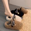 Mao Mao Slippers Women Wear Internet Celebrities 2025 Autumn and Winter New Lazy Versatile Thick Bottom Bag Head Warm Cotton Slippers Explosion