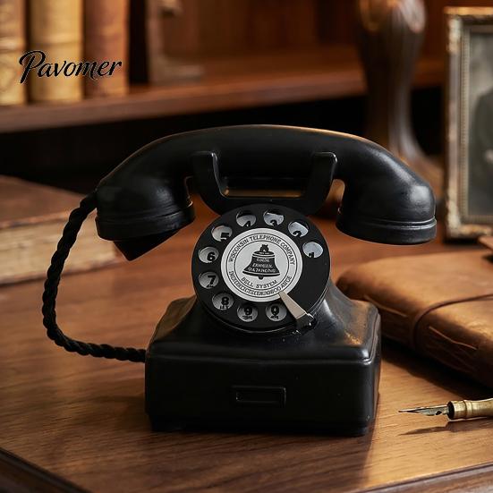 Retro Winkel Display Item Oude Telefoon Sieraden, Mini Bureau Telefoon, Vintage Klassiek Studiekamer Decor Vastelijn Hars Decoratief Nostalgisch Kantoor Thuis