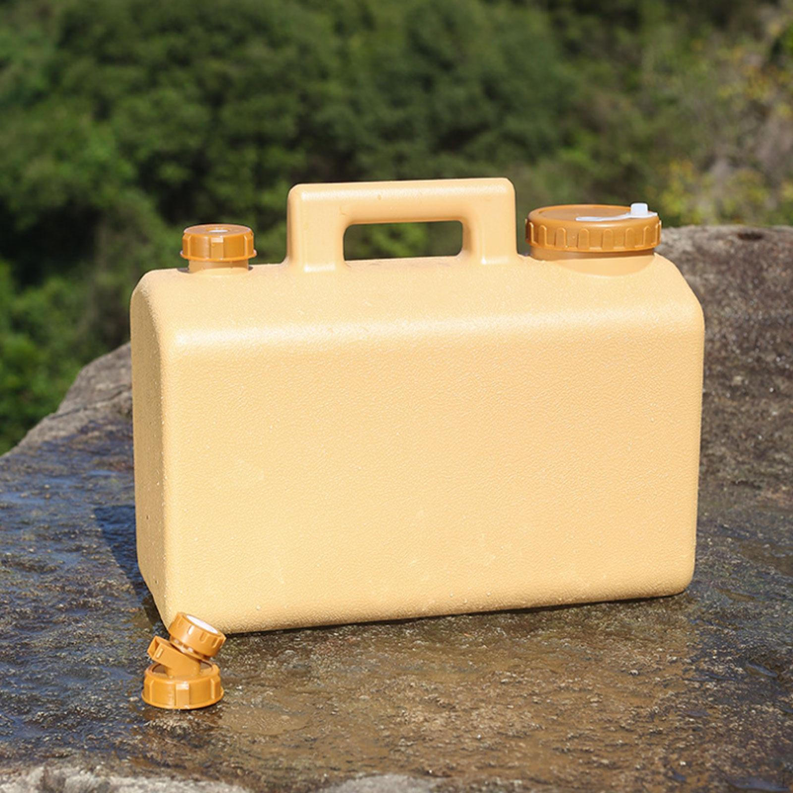 

20 L Water Container Bucket Camping Lightweight with Handle Faucet Jug for Drinking хакі