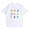 Poteemiel Pokmon Cartoon Ibrahimovic Moon Sun Anime Short Sleeve TShirt Unisexs Clothes Casual Short Sleeve Half Sleeve