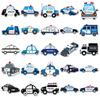 50-Pack Waterproof Cartoon Police Car Stickers for Children - Perfect for DIY, Reward, Phone Cases, and Suitcases