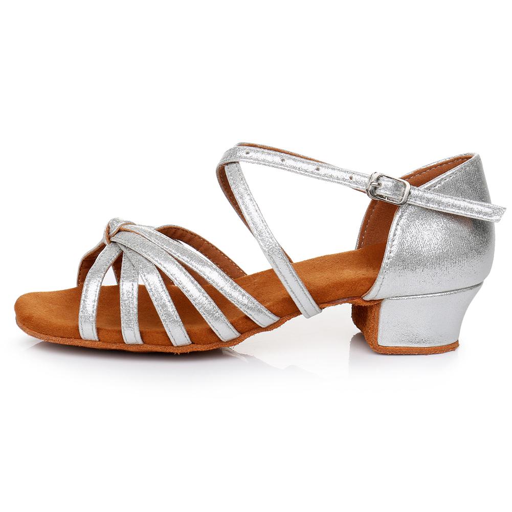 Scarpe da Ballo da Sala a Tacco Basso 3,5 cm per Bambine Ragazze Scarpe da Ballo Latino Salsa per Donne Ragazze