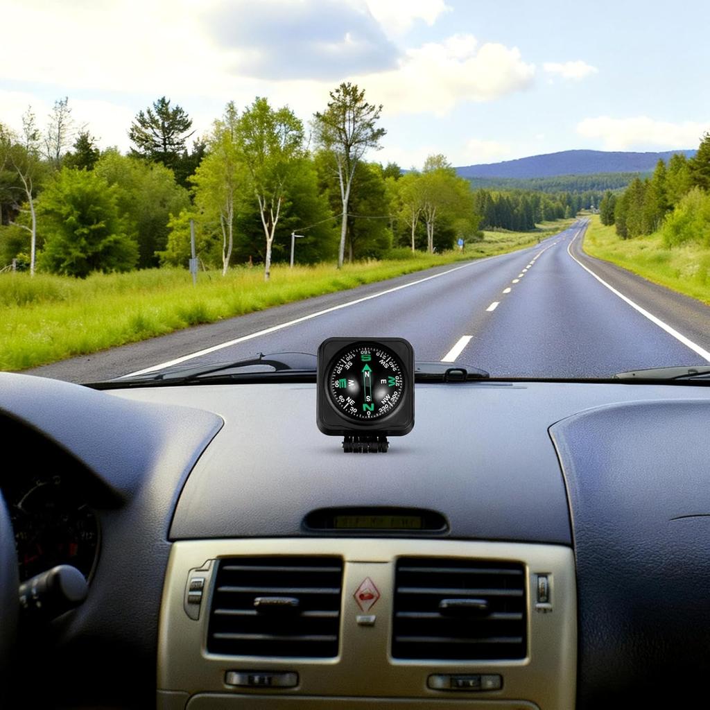 Bússola de Bola iplusmile para Painel de Carro, Bússola Automática Ajustável para Painel, Acessórios Universais Navegação Precisa para Barco Carro Caminhão SUV Marítimo