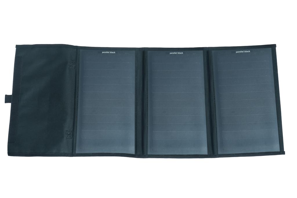 GW Solar 30W Foldable Monocrystalline PERC Solar Lightweight at Just Compact Bag Portable Solar Panel with and DC Output Ideal for Emergency Outdoor