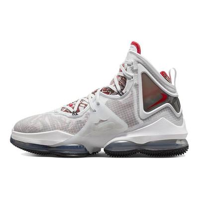 LeBron 19 EP Sketch Herren-Sneakers Weiß University-Rot Schwarz DC9340-101