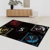 Basketball Theme Carpet Sports Pattern Design Non Slip Floor Mat For Kids Room Gym Decor Large Area Rug