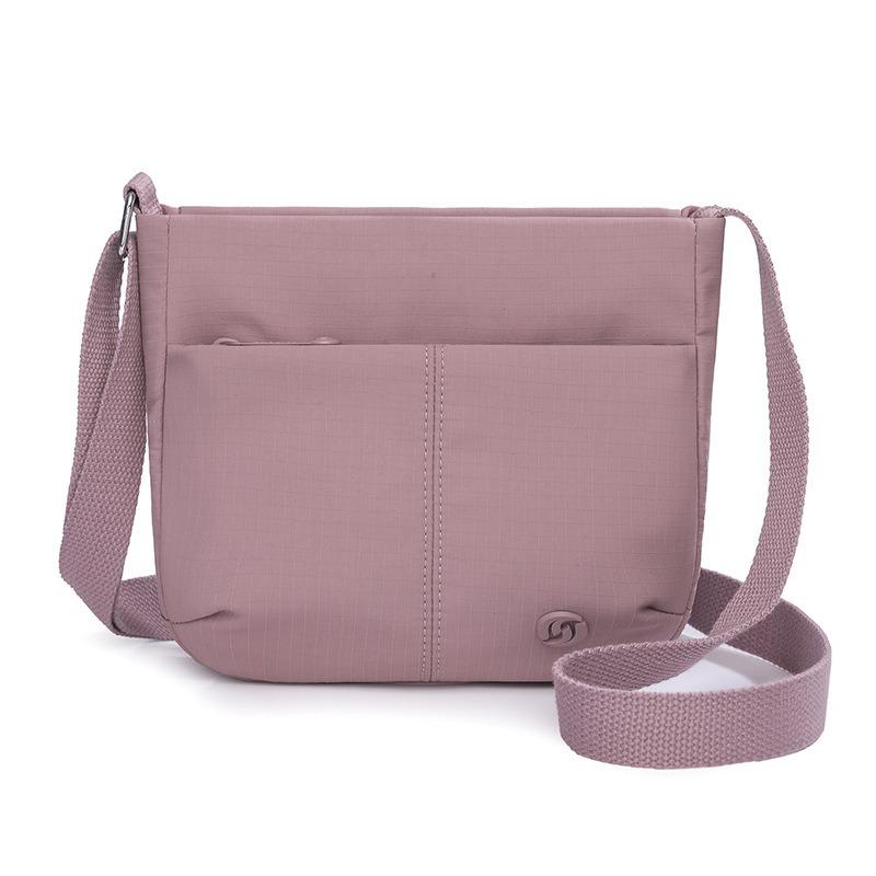 Casual Shoulder Bag New Candy Color Women's Messenger Bag Stylish and Simple Messenger Bag Large Capacity Anti-splashing Cloth Bag
