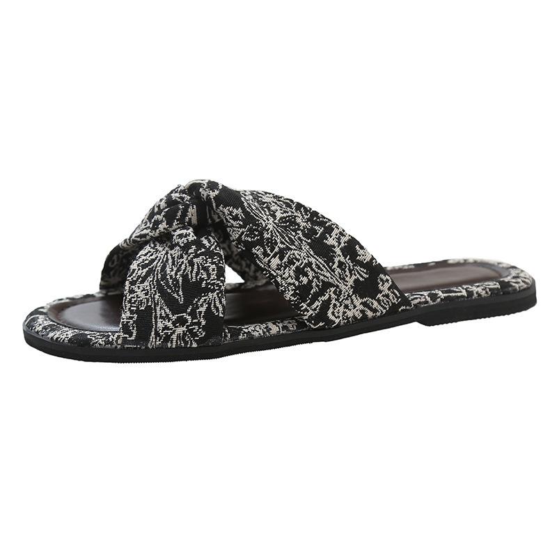Sandals with skirts, fairy fairy style flat Roman shoes, new high-end sandals in summer