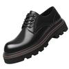 Herrenschuhe mit Innensohle 8cm Frühling und Herbst neue Business-Kleiderschuhe Herren Echtleder Big Head Casual Leichte Sohle Schuhe