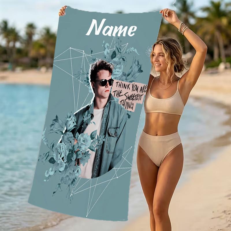 Customizable personalized beach towels Rudy Pankow themed designs.Suitable for the beach, yoga, sports;ideal as beach accessories