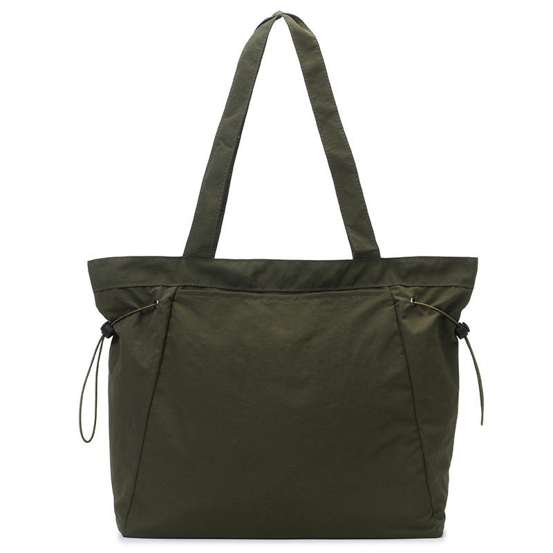 

1pcs Minimalist Large Capacity Tote Bag Drawstring Casual Shoulder Bag Lightweight Handheld Bag for Outdoor Daily Use 35x12x31cm чорний