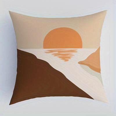 Home Decor Abstract Artistic Cushion Covers with Geometric Prints Pattern Cushion Cover Suitable for Sofa Bedroom Car Pillow