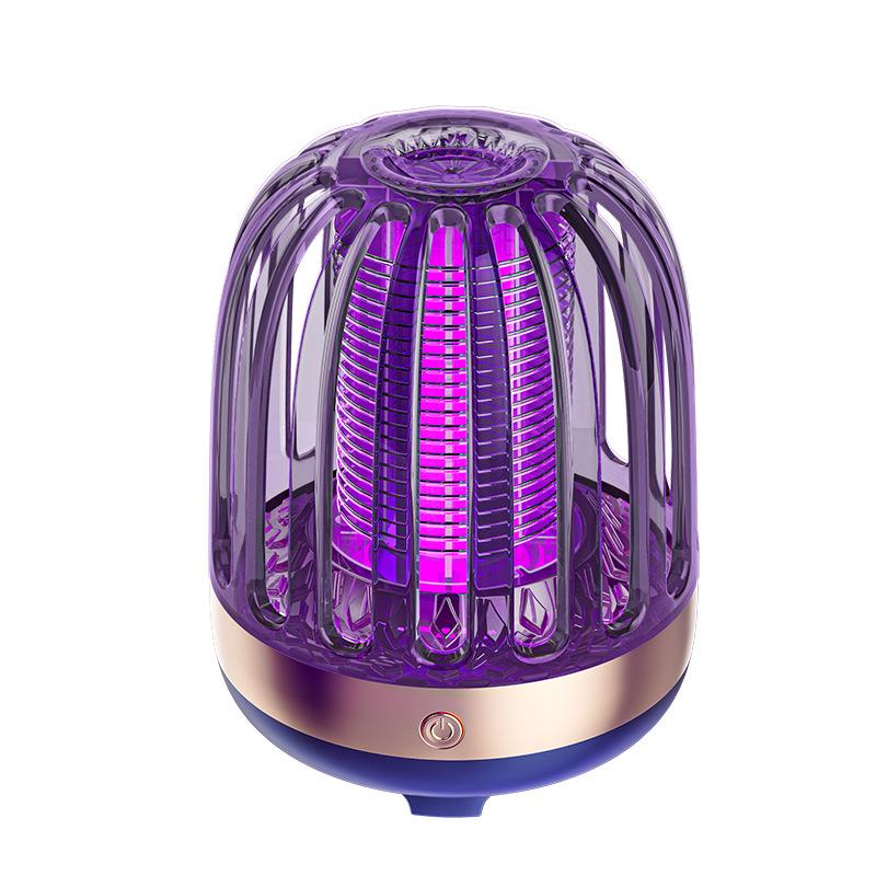 

USB Rechargeable Crystal Mosquito Killer Lamp for Indoor & Outdoor Use Mosquito Killer Lamp [Direct Plug Version] море синього кольору